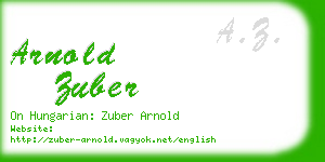 arnold zuber business card